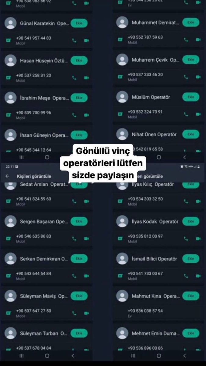 seremett0's tweet photo. @tomatisuppi @ProfDemirtas Bulunmus ama yeterli mi bilmiyorum.  Hataydaki gonulllu vinc operatorleri hazirda bekliyorlar herhangi bir yardim cagrisinda bu numaralari direkt arayabilirsiniz https://t.co/wXGKpCmHAk