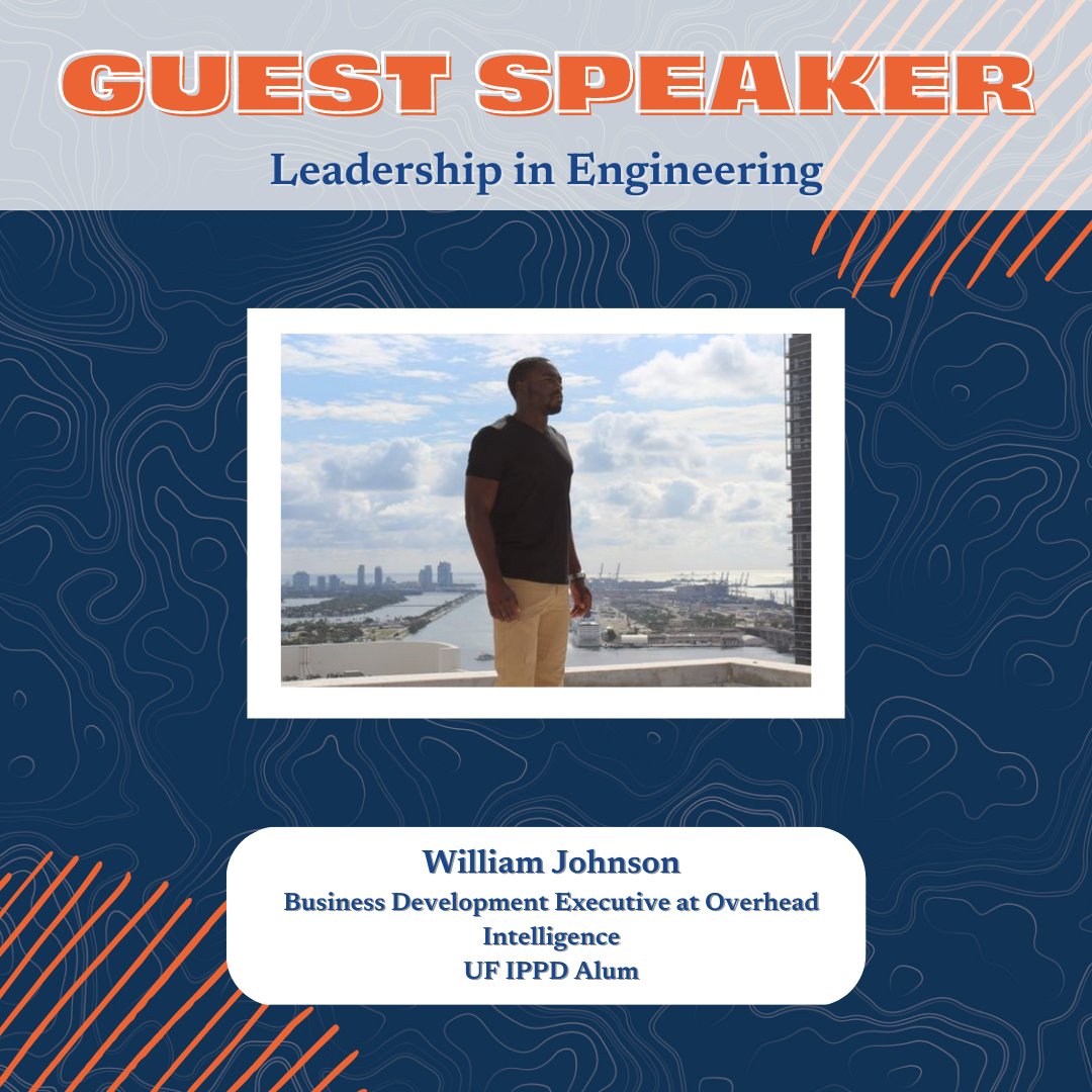 ufippd's tweet photo. Today, the class welcomed guest speaker William Johnson to discuss leadership in engineering!

William is a UF IPPD alum who graduated in 2016. He is currently a business development executive at Overhead Intelligence.
#ufippd #GatorEngineers 🐊 https://t.co/COlrNk4kBl
