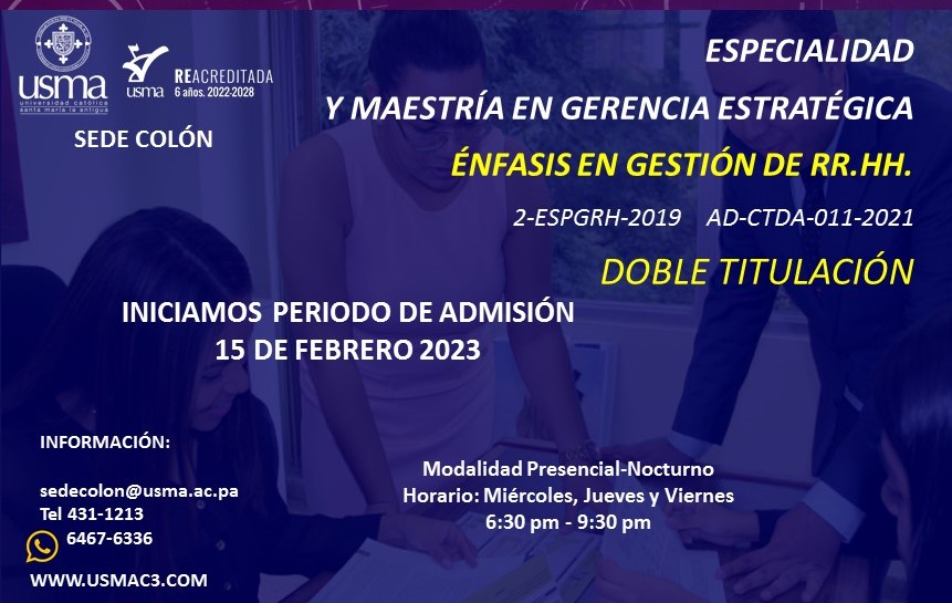 C3_USMA's tweet photo. Doble titulación, especialidad y maestría.
Empezamos el proceso de admisión para mayo 2023.
Contamos con financiamiento y arreglos de pago. https://t.co/vWQWPYZ1Du