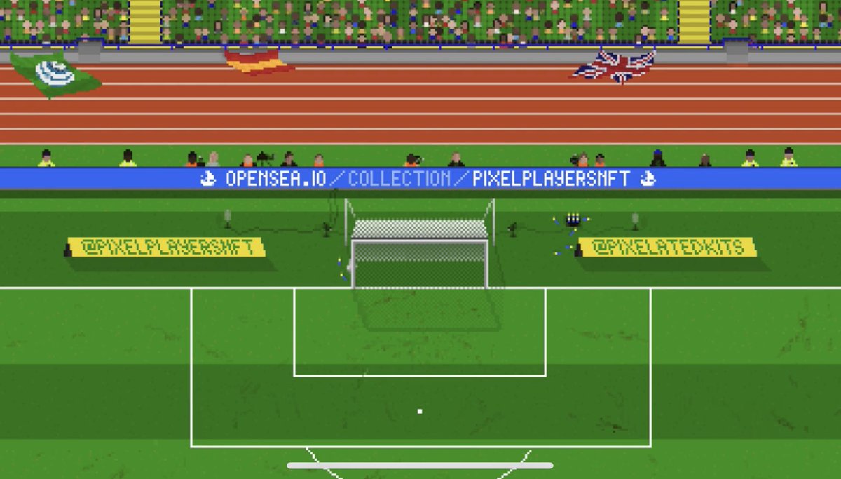 PixelPlayersNFT's tweet photo. For a relaxed conversation about football, look no further! ⚽️

Our latest #PixelPlayers Podcast is LIVE 🚨 over on our YouTube!

This is the start of regular uploads again following a few life-changing events 🟩

Listen 👉 https://t.co/VQmtx0kLHN

#Opensea #PixelArt #NFT https://t.co/oiVUZLgjjq
