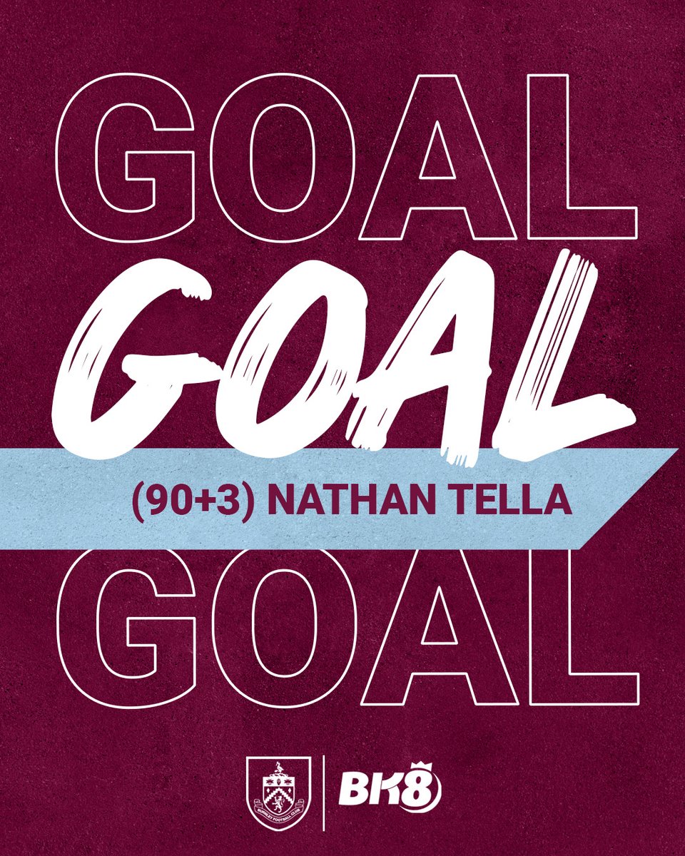 BurnleyOfficial's tweet photo. TELLAAAA!!! 😍

In the final minutes, Tella scores his second of the night to put the Clarets ahead! 

#BURIPS https://t.co/ZcVghW7IIL