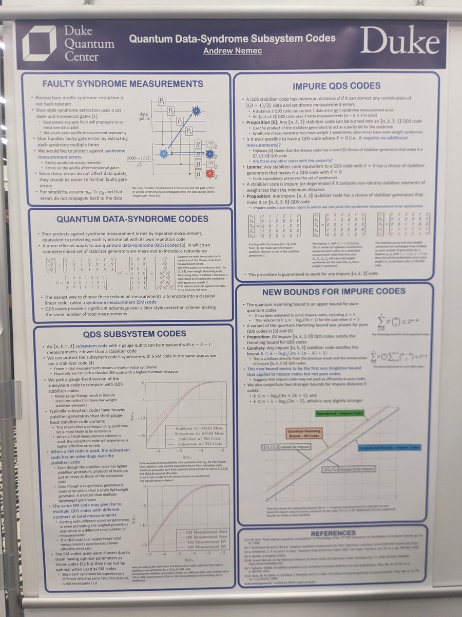 theeczoo's tweet photo. Subsystem formulation of quantum data syndrome codes, which are related to single shot error correction. https://t.co/DAVohDrQLJ