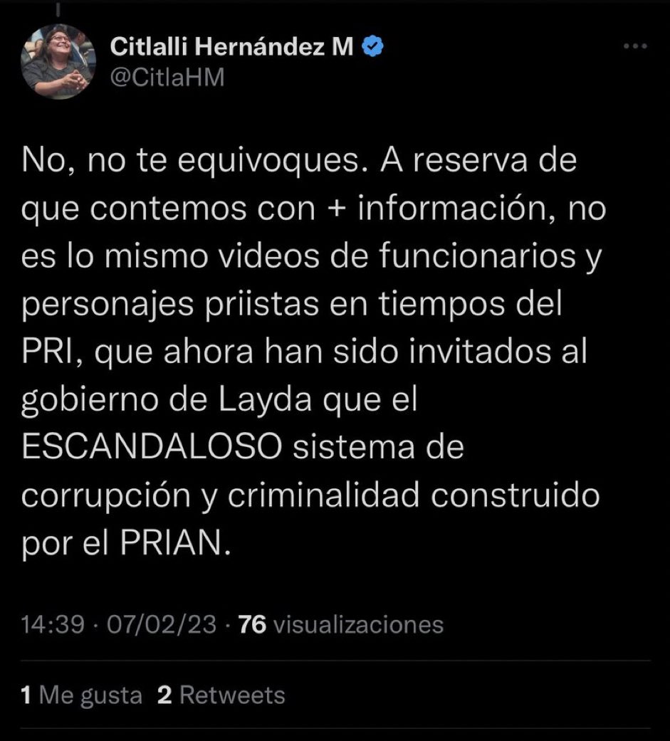 GlodeJo07's tweet photo. Disculpa ¿qué?
A ver @CitlaHM explícate, ¿si robó en tiempos del PRI es un ladrón pero si entra a MORENA se santifica y ya no lo es?
Morra, no te pases de lanza, el corrupto es corrupto no importa de que color se vista.
¿Justificar esto?
¿Neta?
Eso sí es MUY BAJO, hasta para ti https://t.co/mwX4VGFrZf