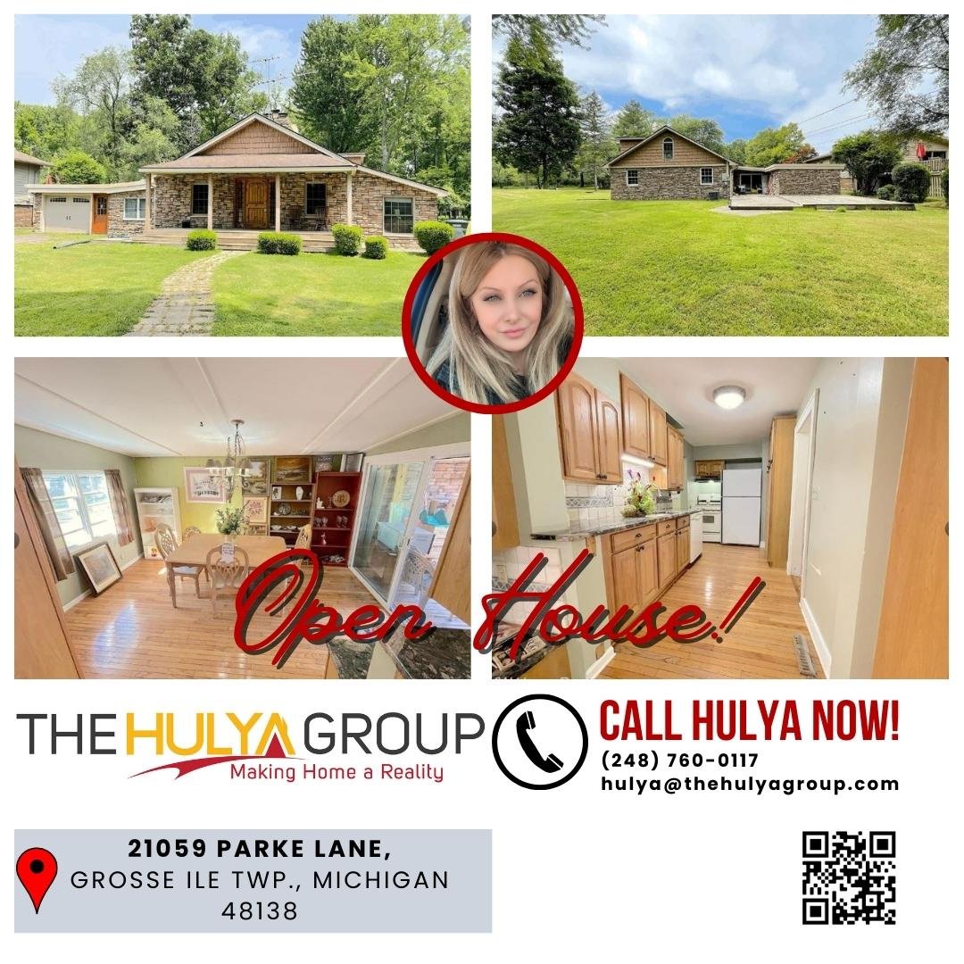 OPEN HOUSE❗️ 🏡

February 12,2023 
SUNDAY from 12PM-3PM
21059 PARKE LN, 
GROSSE ILE TWP. MICHIGAN

CALL FOR MORE DETAILS❗️
HULYA  ☎️ 248-760-0117

#GrosseIleTwp #FixerUpper #OpenHouse #HomeForSale #SundayShopping #RealEstate #DreamHome #MatureTrees #GreatDeals