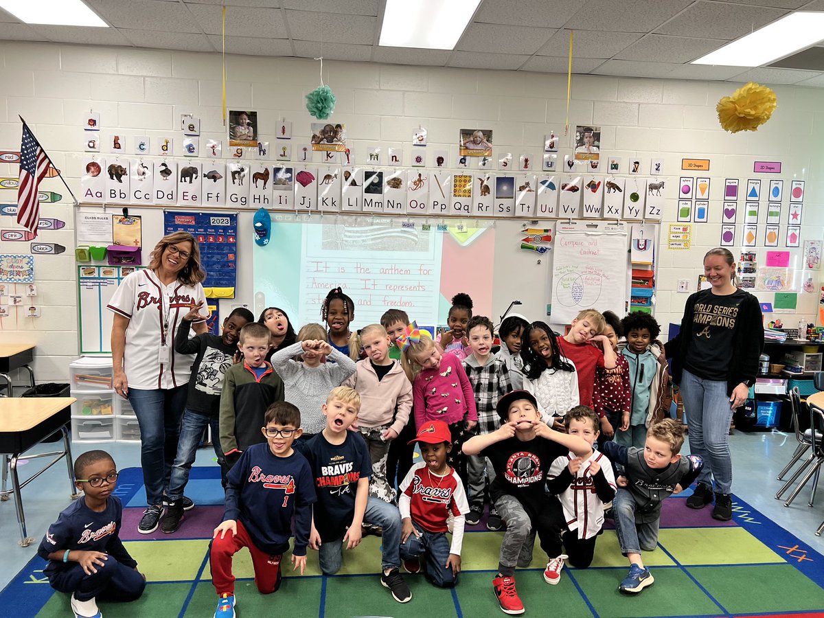 FloWood21's tweet photo. Supporting the @Braves and Michael Harris II @RSE_HCS today with some of the silliest kiddos! https://t.co/LKxJSebQJm