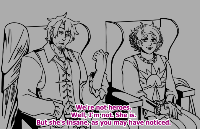 AnaArlene_art's tweet photo. Incorrect DCA quotes courtesy of Castlevania (S3 specifically)
#dicecameraaction #wafflecrew https://t.co/3ttxI7SMKV