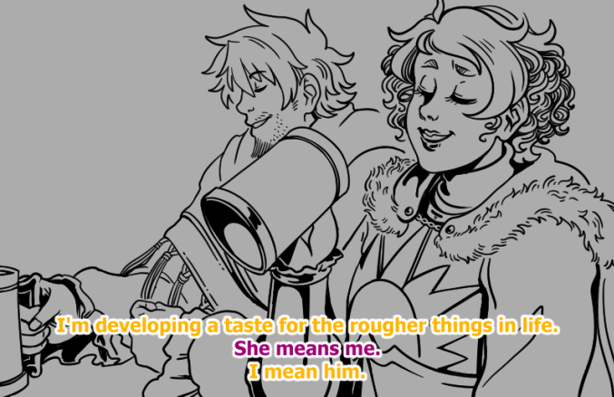 AnaArlene_art's tweet photo. Incorrect DCA quotes courtesy of Castlevania (S3 specifically)
#dicecameraaction #wafflecrew https://t.co/3ttxI7SMKV
