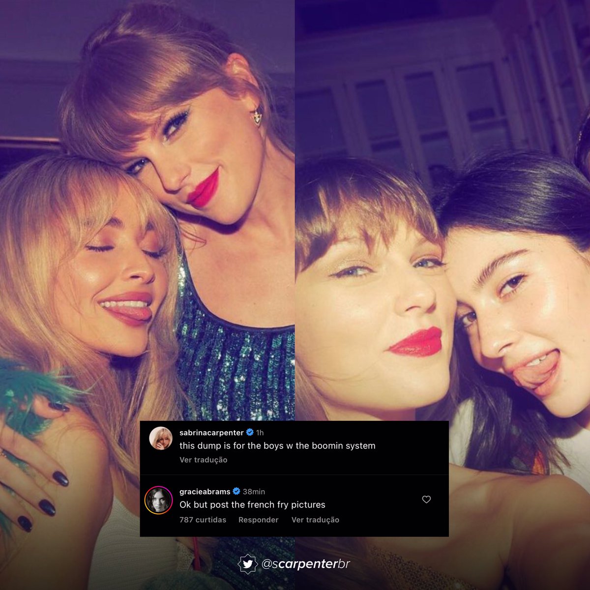 Sabrina Carpenter Brasil 💌 on Twitter "Elas estavam juntas! Gracie Abrams comentou