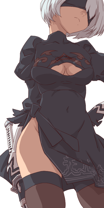 ニーハイと言えば2B #ニーアオートマタ #ニーハイの日 