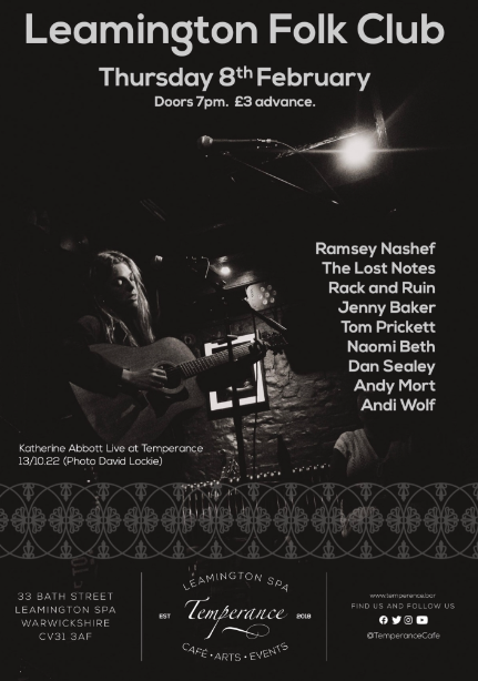 MusicEllaB's tweet photo. Dan Sealey - former session bass guitarist of Ocean Colour Scene and @AP_Mort are just two of the line up for Thursday night @TemperanceCafe
 It will be streamed Live on their Facebook page. https://t.co/Fqyhe0RxPn