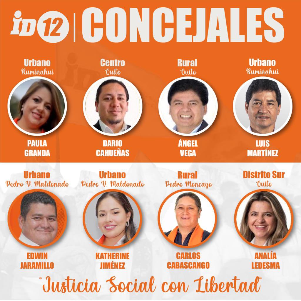 ID12_Ec's tweet photo. 🧡¡Gracias por la confianza en @ID12Ecuador 🍊

Seguimos siendo la fuerza naranja en #Pichincha con 39 autoridades electas en las urnas.

Ratificamos nuestro compromiso y trabajo en los territorios: alcaldía, concejalías, juntas parroquiales.

¡Estamos en el camino correcto! 💪🏽 https://t.co/DJcQCbNUHM