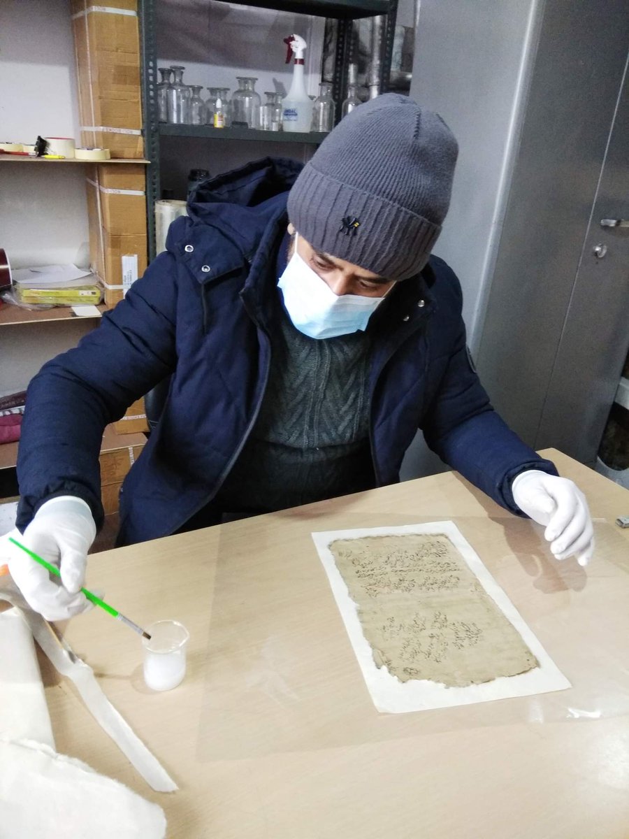 It’s #treatmenttuesday ! Today we’re showcasing the work of Imran Ali Buth, a manuscript conservator with INTACH Kashmir Chapter!

#treatmenttuesday #iconemergingprofessionalsnetwork  #conservation #paperconservation #emergingprofessionals @intachkashmirchapter <a href="/INTACHIndia/">INTACH</a>