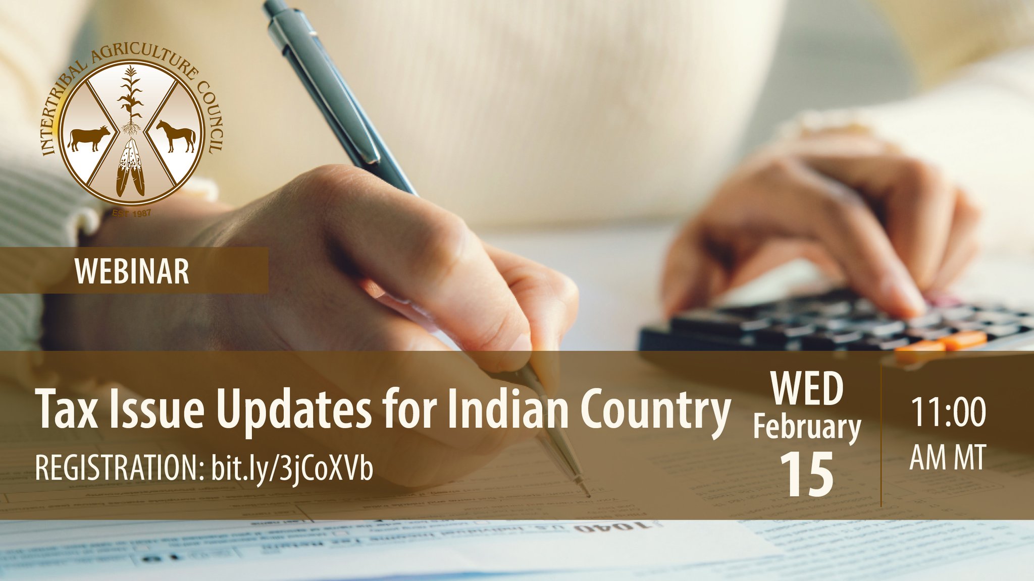 Intertribal Agriculture Council on Twitter inar Tax Issue