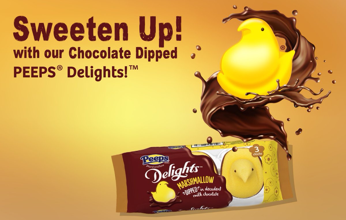 PEEPSANDCOMPANY's tweet image. 🐥🐥🐥 Add a playful twist to your chocolate treat with our PEEPS® Milk Chocolate Delights™! 🐥🍫 Soft and fluffy Peeps coated in creamy milk chocolate. The perfect combination of sweet and fun! 🍬 #peeps #milkchocolate #sweettreats #peepsandcompany. ow.ly/BMYm50MM8EP