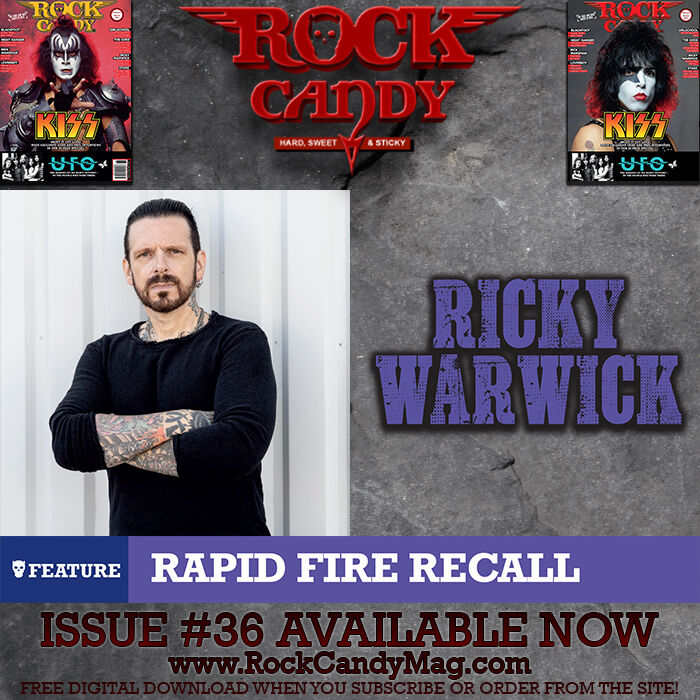 In issue 36 we sit down for a Rapid Fire Recall with the great Ricky Warwick.

https://t.co/Nf094EP1vW for your copy https://t.co/lvUk9qWJbI