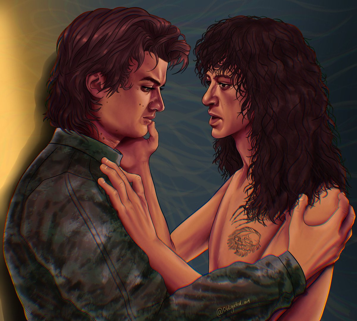 Obligated_art's tweet photo. Another piece for the same fic! https://t.co/3PNfduTfzE