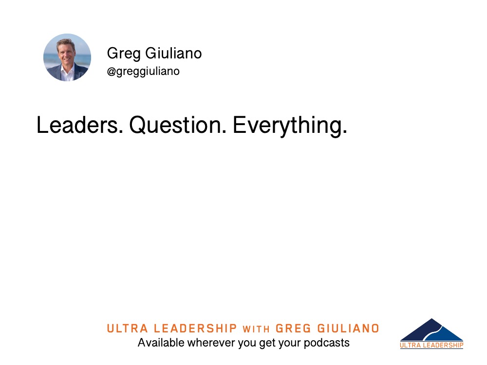 greggiuliano's tweet photo. Ask more questions. It's engaging and empowering.
#leadership #executivecoaching #leadershipdevelopment #teams #mindfulness #author #leadchange #ultraleadership #inquiry https://t.co/BIEiqsKk7V