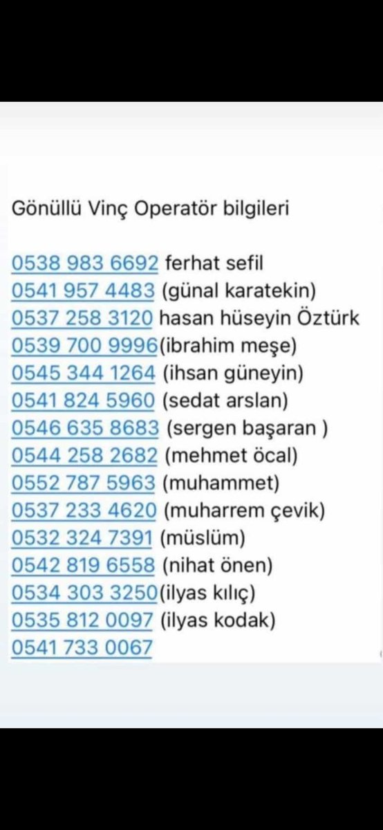 sedatdass's tweet photo. @ekinkollama Gönüllü vinç operatörleri #vincoperator https://t.co/SnPgiEo1ef