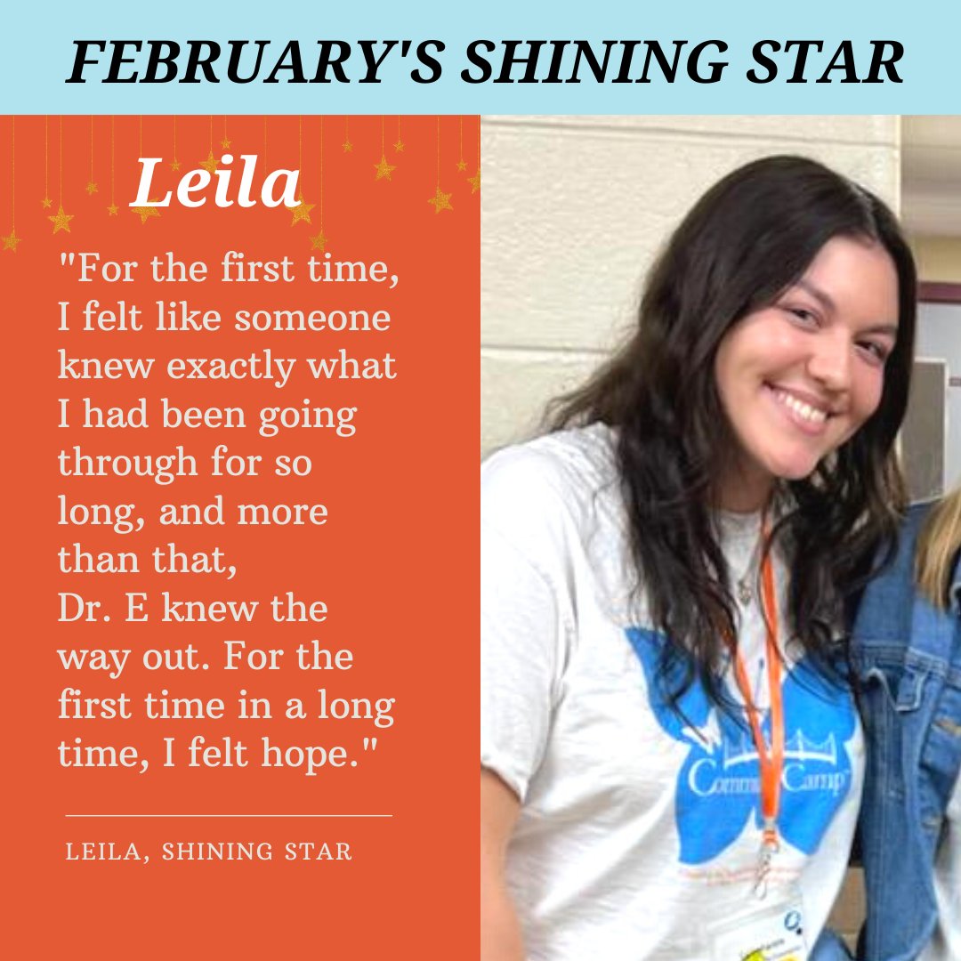 MEET LEILA: FEBRUARY’S SHINING STAR! 🤩 

After being diagnosed with #SelectiveMutism, Leila found the SMart Center at 15 and started working directly with Dr. Elisa Shipon-Blum. Leila wrote an essay on her experience with SM.

Read more about Leila with the link in our bio!