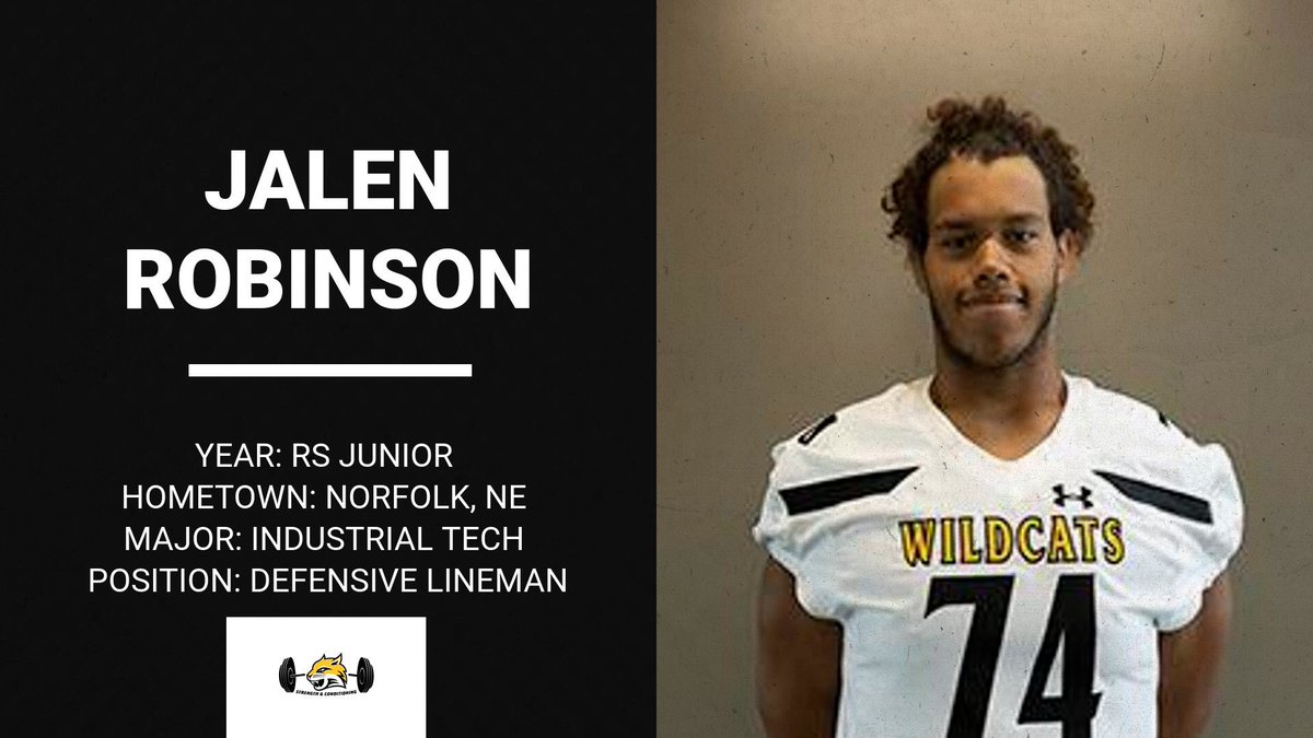 wscstrength's tweet photo. Congrats to JROB on being selected as the Male Iron Cat of the Month‼️ Jalen has made incredible improvements in the weight room during his time in the program. Not just a kid getting his, but helping everyone better themselves as well💯 Keep doin your thing‼️‼️ @WayneStFootball https://t.co/SsmJVJnsYp