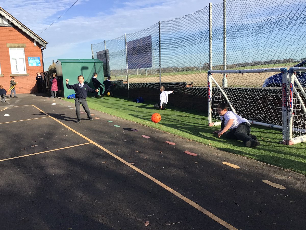 crawford_school's tweet photo. As part of #schoolsfootballweek we have been hosting penalty shootout competitions during dinner times. Mr B couldn't help himself! #SFW2023 @SchoolsFootball https://t.co/mbpq19n9nD