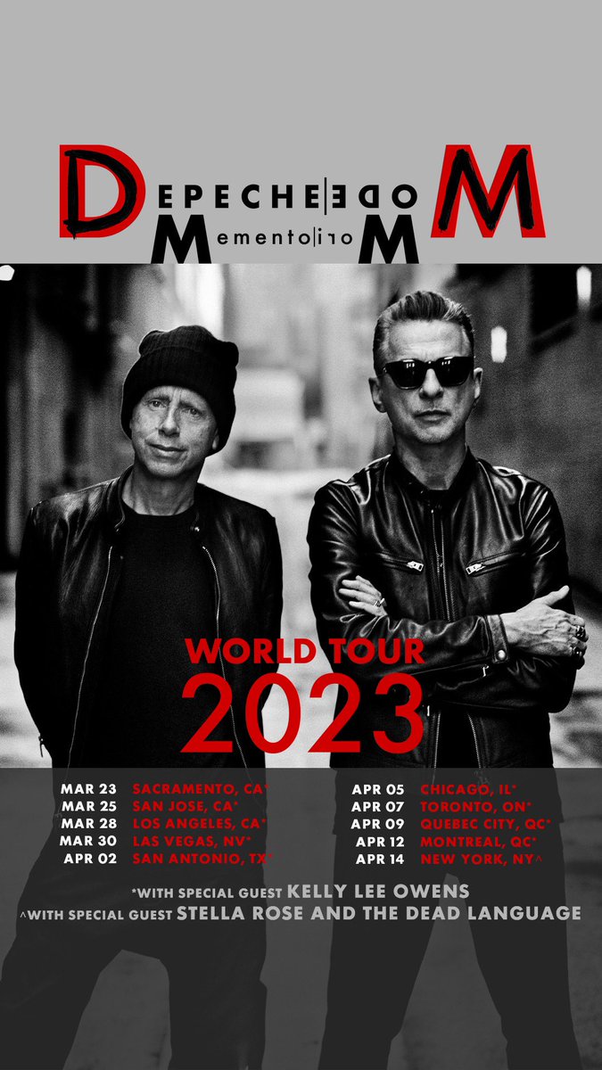 Honoured to announce that I’m joining <a href="/depechemode/">Depeche Mode</a> on the first leg of their world tour! ❤️‍🔥