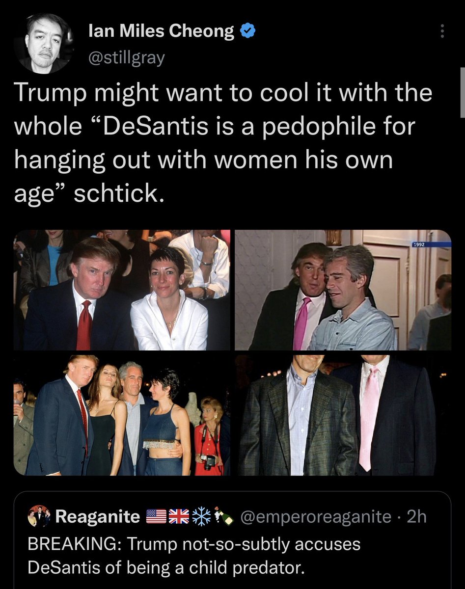 stevanzetti's tweet photo. The "don't call each other pedophiles" truce is breaking https://t.co/0VRwzMiAQo