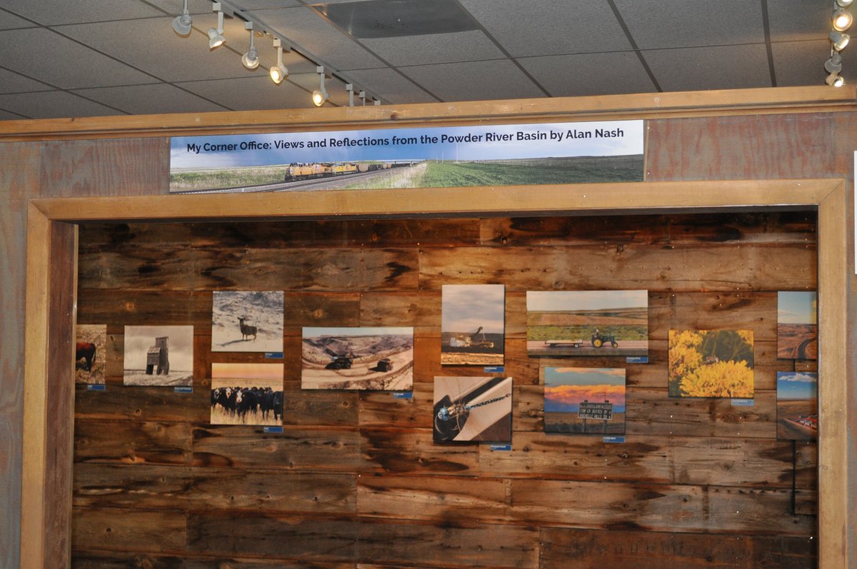 NEW EXHIBIT ON DISPLAY NOW: 'My Corner Office: Views and Reflections from the Powder River Basin' by Alan Nash @VernChronicles

For more info., visit rockpilemuseum.com.

#powderriverbasin
#RockpileMuseum
#vernschronicles
#railroadphotography
#WyoBraska
#prbcoal
#thatswy