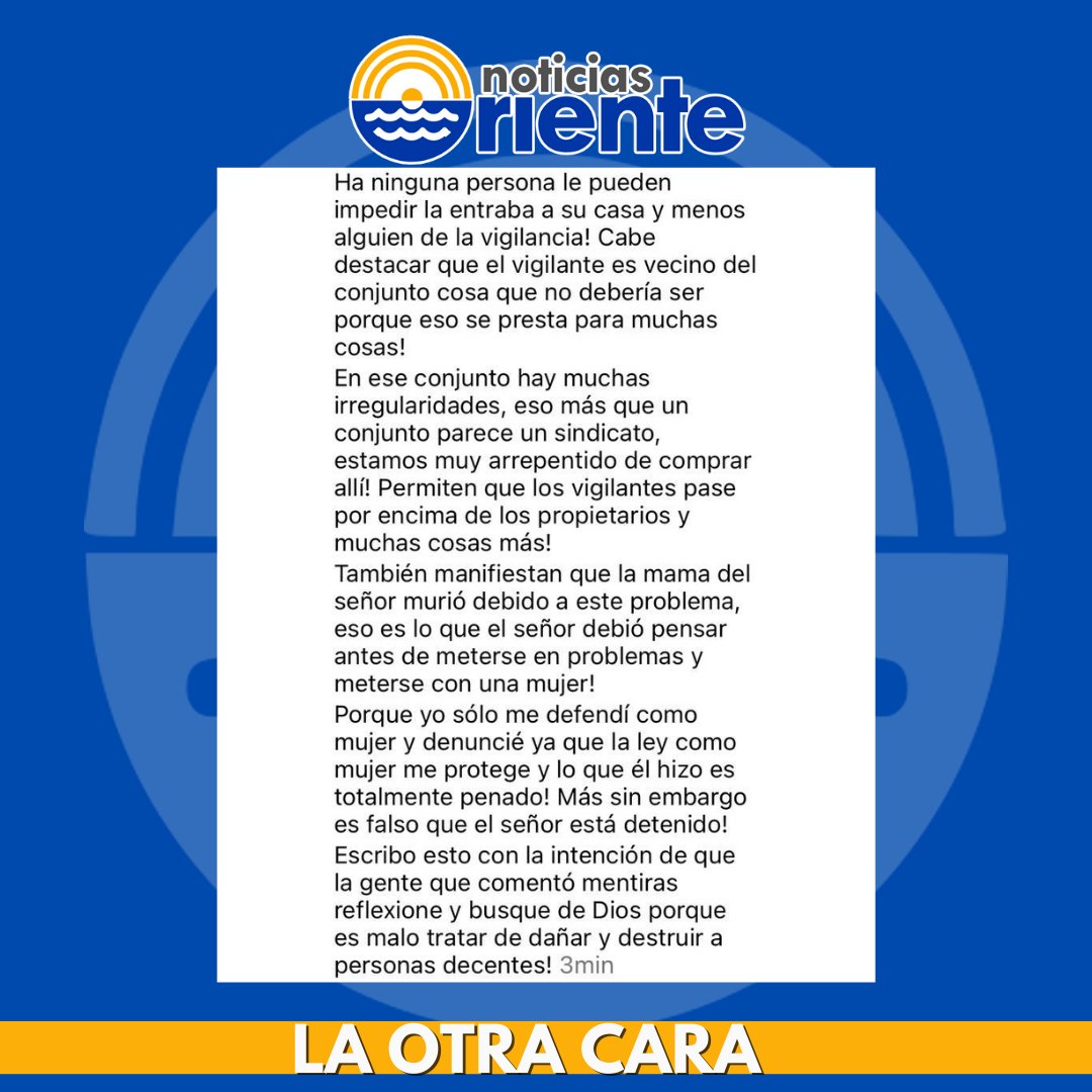 Noticias Oriente tweet media