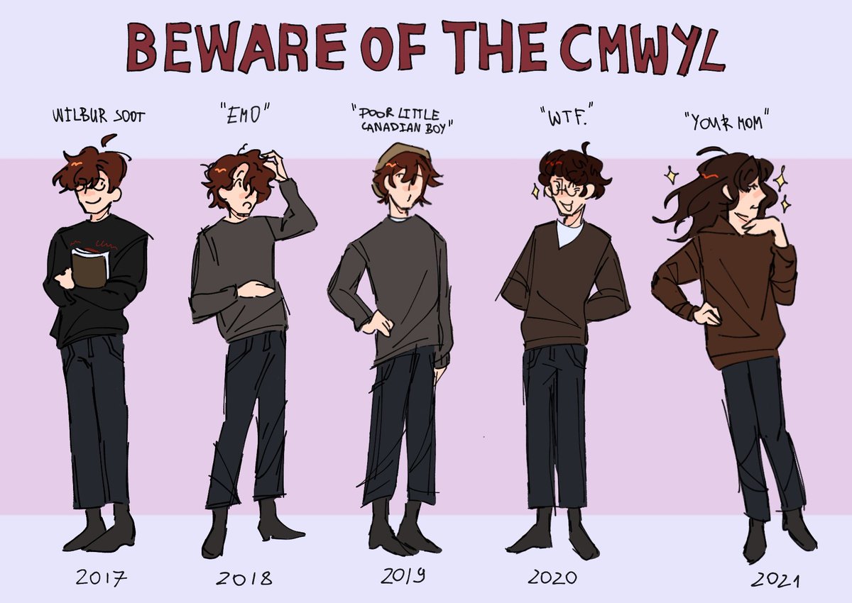 #wilbursootfanart wilbur soot hair evolution before cmwyl