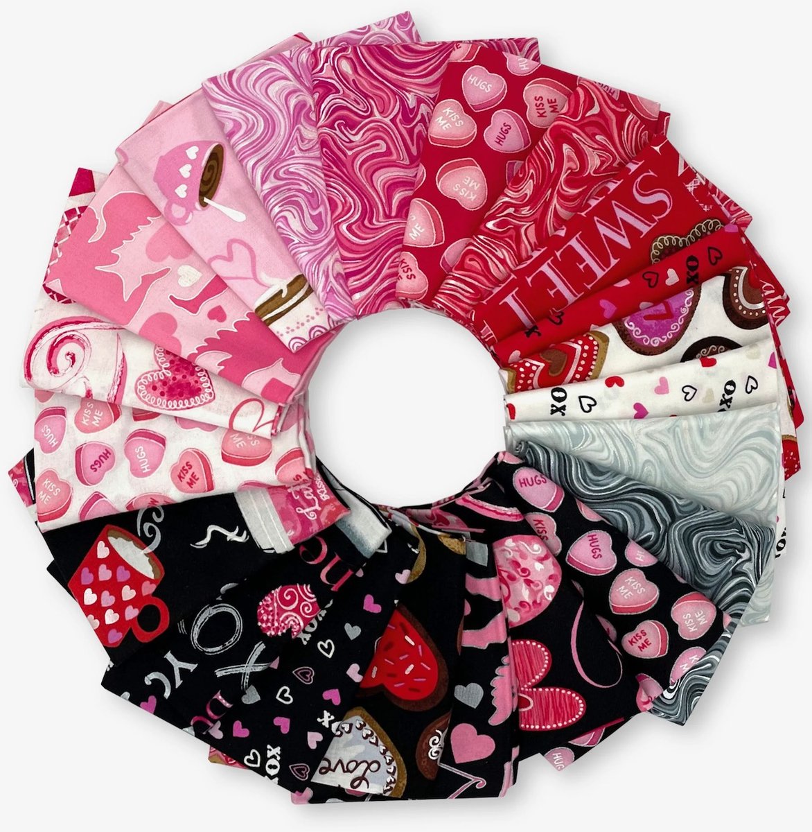 TeamNancyZieman's tweet photo. XOXO! We're sweet on these NEW! Hugs &amp; Kisses Fabrics, Panels &amp; Fat Quarter Packs by Kanvas Studio for Benartex now available at Nancy Zieman Productions at ShopNZP! https://t.co/I7IS0ZQIdc

#NZPBlog #BenartexFabrics #KanvasStudios #NewFabrics #ValentineFabric #ShopNZP https://t.co/hwefCFDRXa
