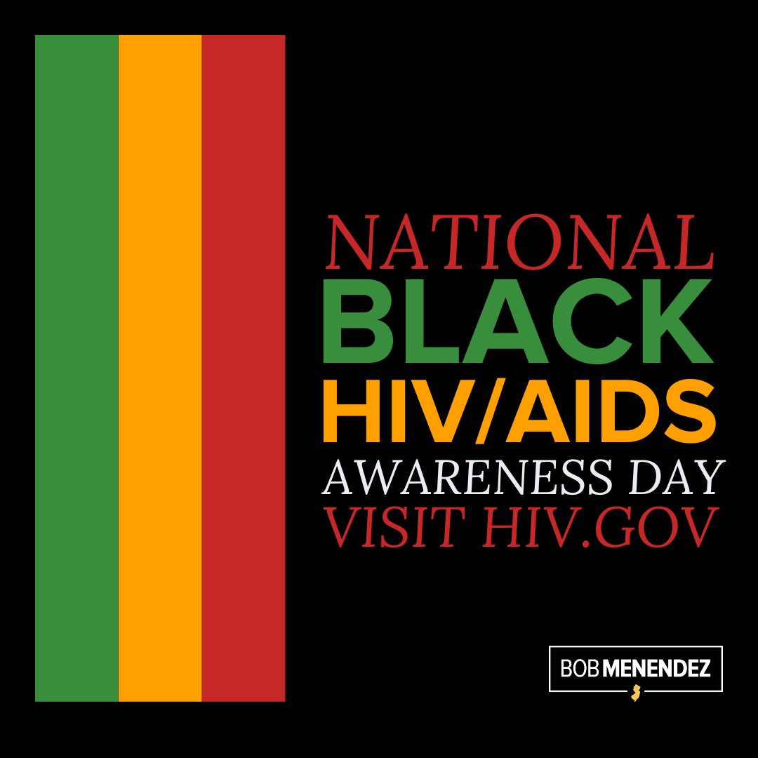 Senator Bob Menendez on Twitter "HIV disproportionately affects Black