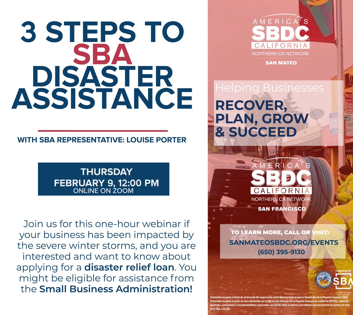 SAMCEDA's tweet image. Today&apos;s newsletter features:

🗣️SBDC&apos;s disaster assistance webinar for businesses
💵@LegalZoom, @NBA, @WNBA, &amp;amp; @nbagleague&apos;s #FastBreak4SmallBiz grant opportunity
📝@SFBayFerry&apos;s &apos;Bay Ferry 2050 Public Survey&apos;

📰Read More:bit.ly/3lhXVmy
➡️Opt-In:bit.ly/2WnJ8rS
