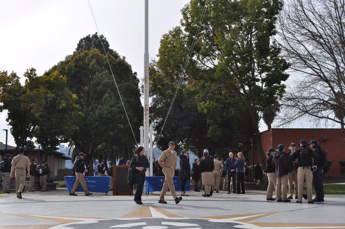Cal_Maritime's tweet photo. Congratulations to all Keelhaulers recognized today on the Quad for their outstanding academic performances for fall 2022! ✨🏆✨⚓️🌎⚙️ #gokeelhaulers #calmaritime #csumaritimeacademy #presidentslist #deanslist #tuesday https://t.co/ND98X2D5Kq