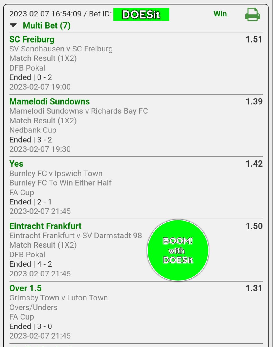 LuckyDoubles's tweet photo. Booooom🥳💚❤️‍🔥😎
Congratulations if you followed💚😎❤️‍🔥👏🏾
There's alot of work to be done FAM💪🏾💸❤️

#bettingtips #betwaysquard #DOESit https://t.co/phEkpA1JRR