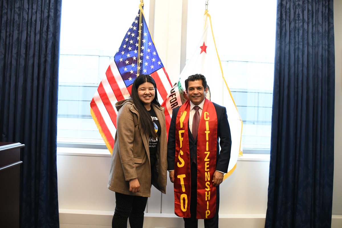 Meet my #SOTU guest! Gabriela is a DREAMer from #CA34, the daughter of undocumented immigrants and a student at <a href="/UCRiverside/">UC Riverside</a>.

She’s joining me tonight to send a clear message to <a href="/HouseGOP/">House Republicans</a> obstructionists: DACA, TPS, &amp; DED recipients deserve a path to citizenship. #HomeIsHere