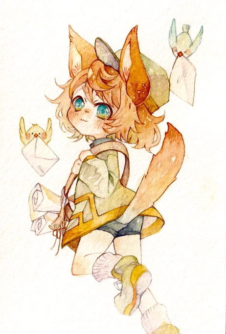 イチマツさんのタグ企画 #一次創作絵師拡散フェス03 に参加します!動物とケモミミが好きです 
