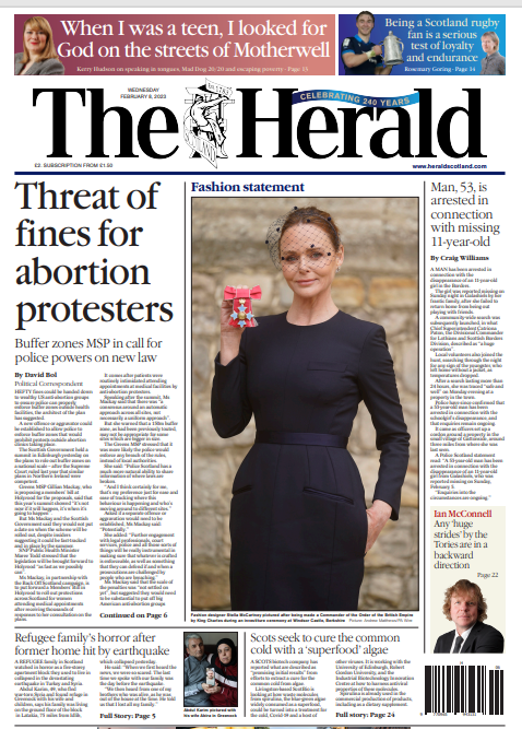 heraldscotland's tweet image. A look at tomorrow&apos;s @heraldscotland 

#TomorrowsPapersToday #BBCPapers #skypapers