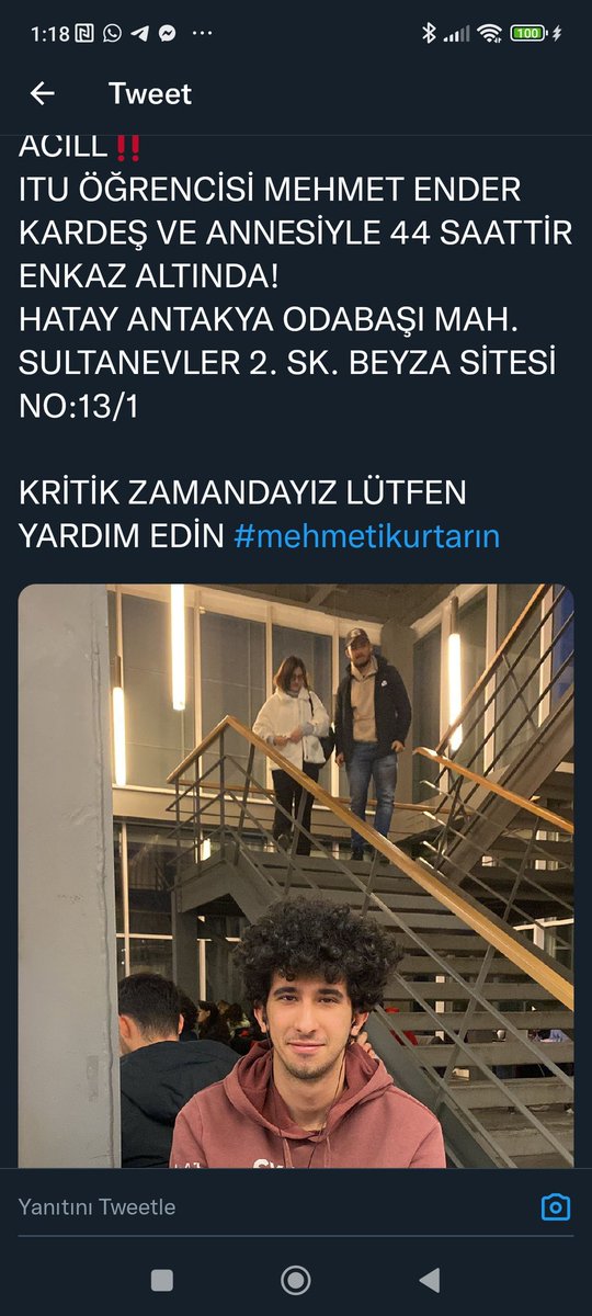 d_maestra's tweet photo. @muhendisyenn Arkadaşları günlerdir sesini duyurmaya çalışıyor lütfen #mehmetikurtarın https://t.co/rDvQ579LVZ