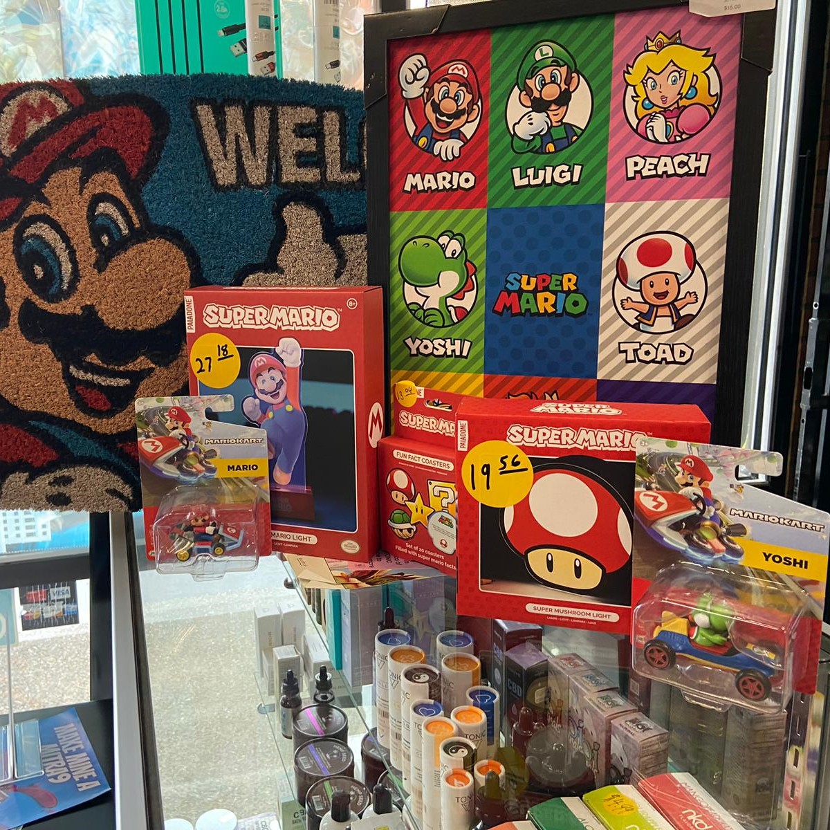 Do you want to take your gift game to the next level?  We have some awesome Mario gifts here at The Bloc. Come by from 9am to 9pm Monday-Saturday or 10am to 8pm on Sunday. #nerdygifts #sacramento #mario #mariobros