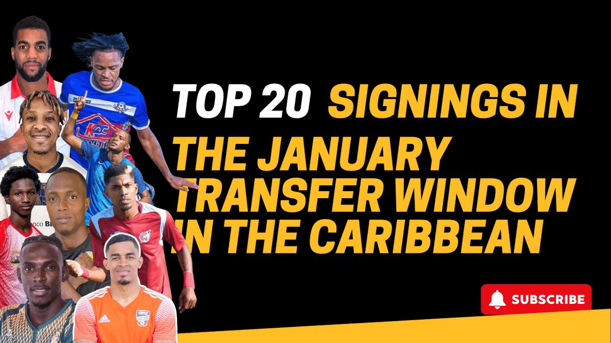 InsideCaribFoot's tweet photo. Check out the transfers that rocked Caribbean football in the January transfer window. 

Watch the video below: https://t.co/JX41qO5AG1 https://t.co/v6Fsljkioz