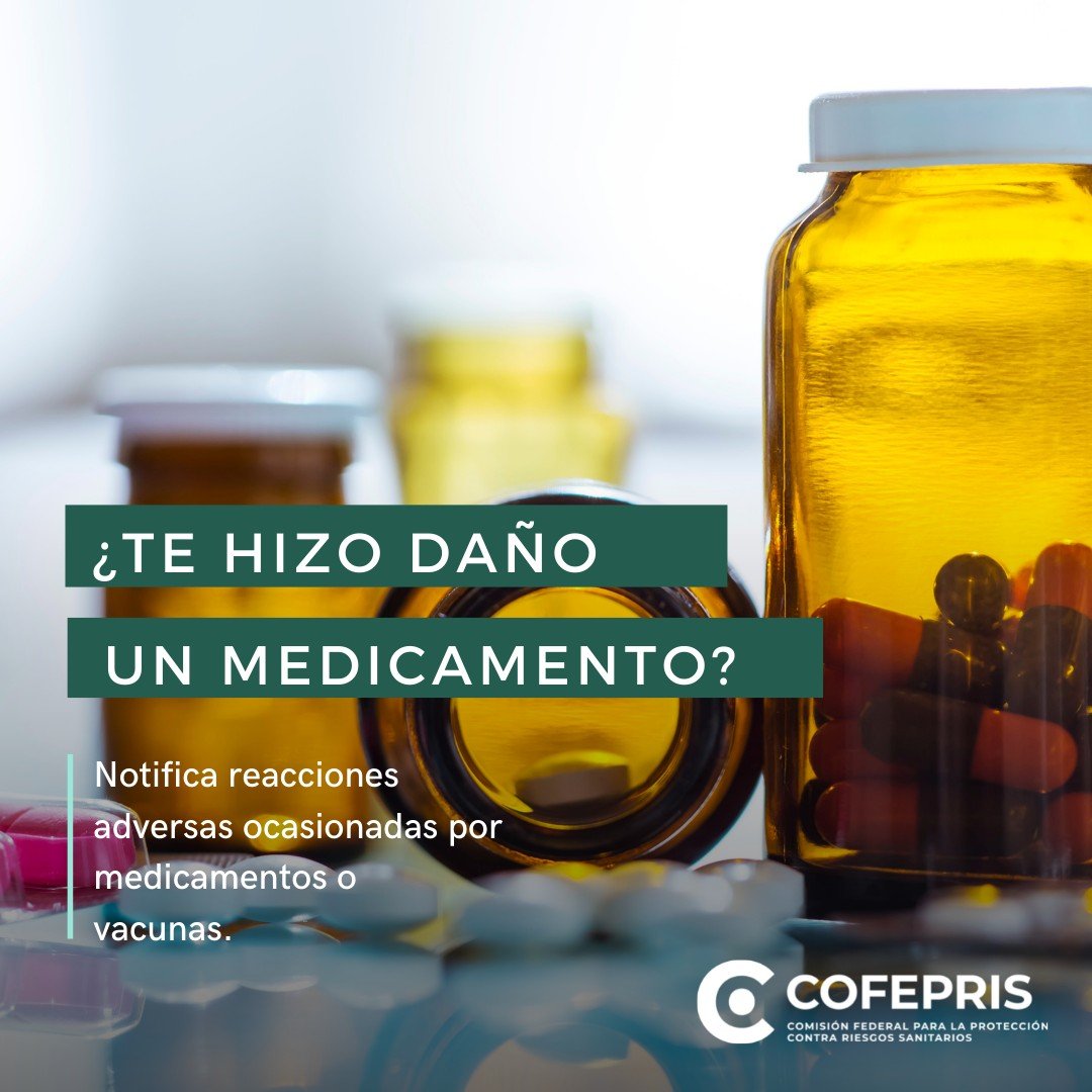 COFEPRIS's tweet photo. La #Farmacovigilancia permite detectar, evaluar, comprender y prevenir riesgos asociados con medicamentos y vacunas 💉💊 #CofeprisTeProtege

Notifica posibles reacciones adversas en la siguiente liga: https://t.co/qSFsmdzVLb https://t.co/CwzZzoMiud