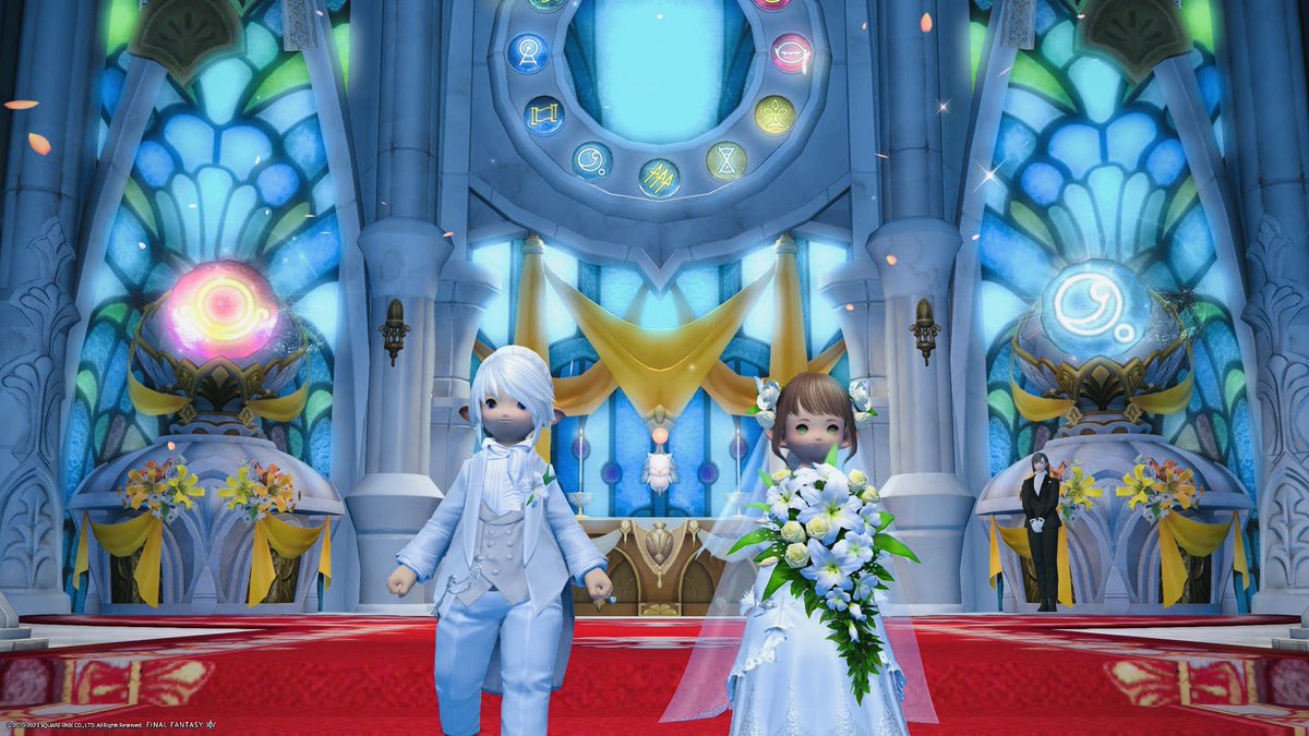 kiigo_ff14's tweet photo. おはララです。
かなり遅れてしまったけど、あやとアニバーサリーしてきました。今回で5周年、これからも宜しくお願い致します。

#おはララ　#ふわふわエモ社 https://t.co/20W9kU9HBo