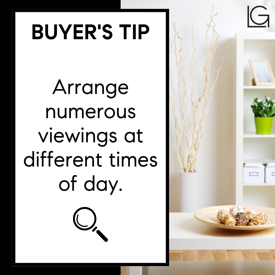 lydiagable's tweet photo. Arrange numerous viewings at different times of day
Viewing a home both during the day and in the evening can help you get a better overall sense of the place and help guide your decision.
Let me help you find the perfect home๐
๐ 818.383.4335
#buyerstip #tuesdaytip #tiptuesday https://t.co/auoaLRG1SI
