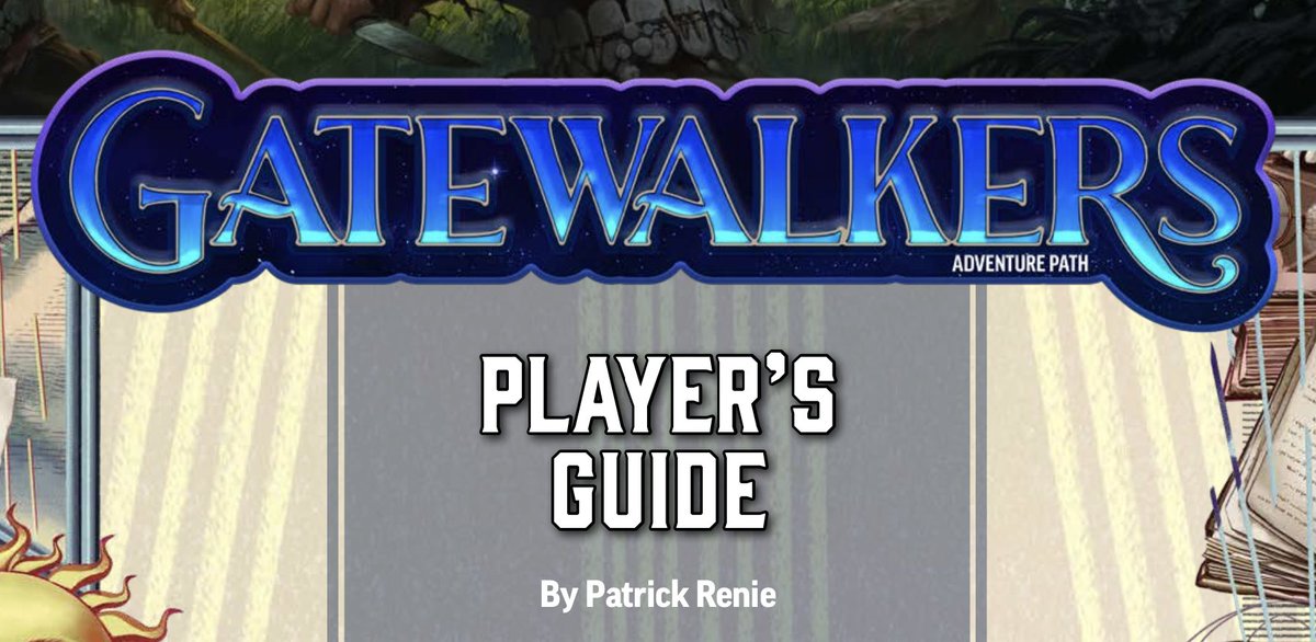 diceinmind's tweet photo. Listening to @glasscannonpod and they shared that #Gatewalker #PF2e is coming this spring. Huzzah! https://t.co/zWorKvWMT5