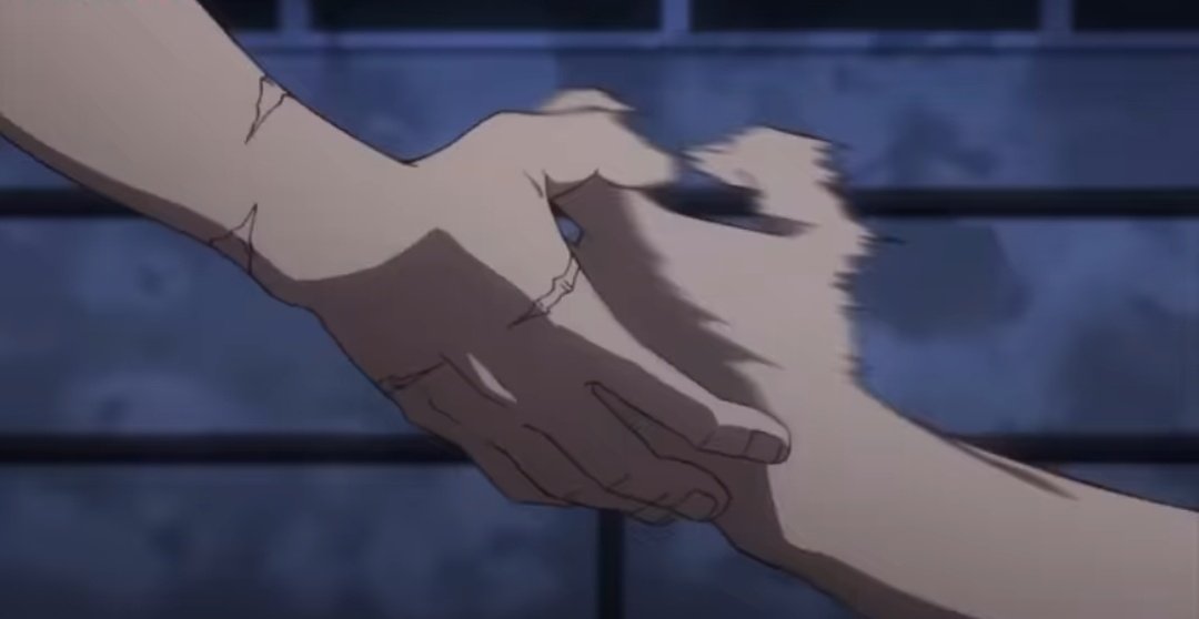 MySpyxFamily's tweet photo. It hurt seeing Bakugo slap Deku's hand away. #MHASEASON3 https://t.co/pe5YjcylGu