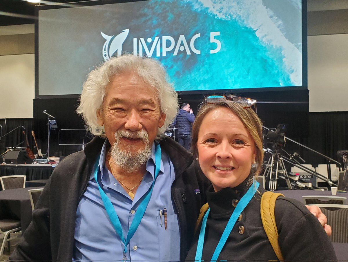 EAC_Marine's tweet photo. What an exciting day today @ #IMPAC5 meeting @DavidSuzuki while also learning how Canada will achieve #30x30 &amp; some new techniques to collaborate more effectively w/ fish harvesters &amp; coastal community stakeholders to take care of our ocean &amp; people together #ProtectBlueNature https://t.co/vvdU8hXN6D