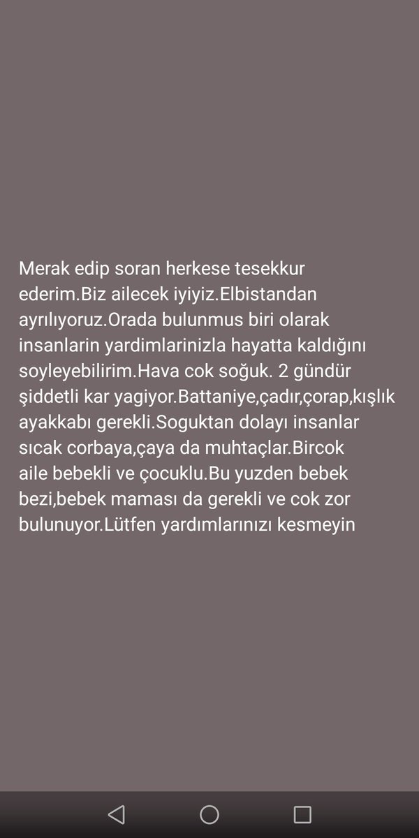 Elbistandan bir arkadaşımın paylaşımı #acildeprem #Elbistan #depremden