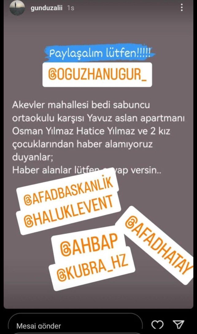 lospartizans's tweet photo. ilk depremden beri haber alınamıyor lütfen rtler misiniz https://t.co/OT9N2jG42F