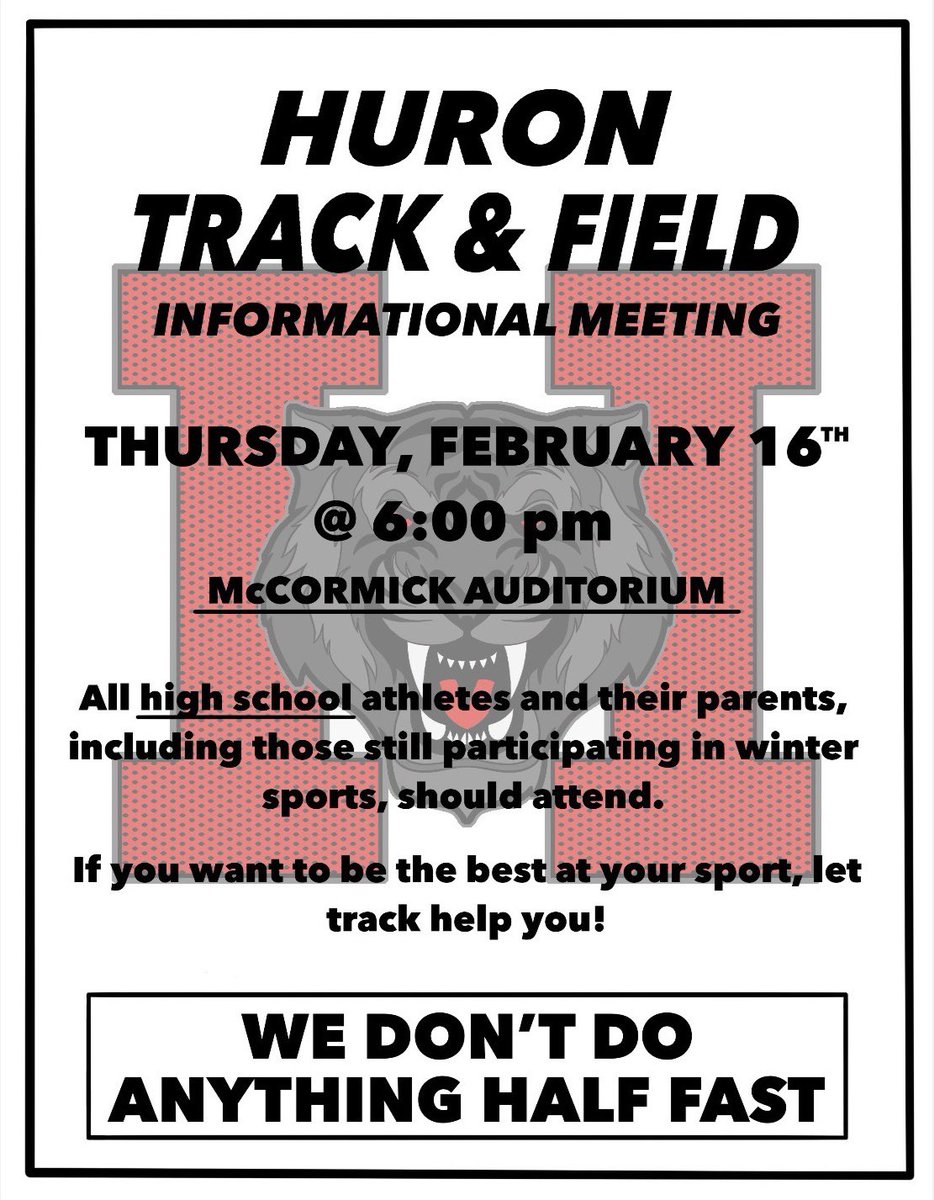 The time has come! Please share and encourage any athlete to give track a try! 🐯🔥🐯